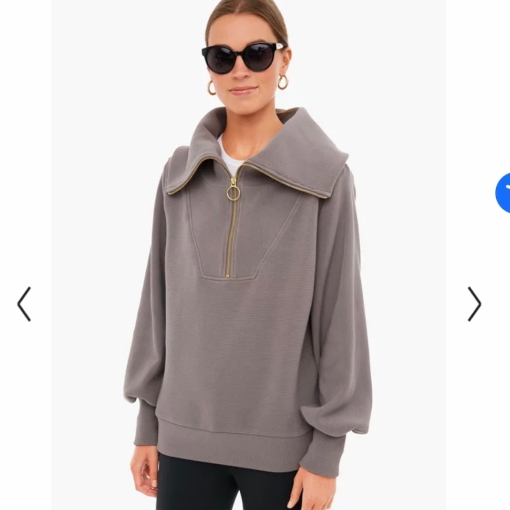 Varley vine Half zip - deep charcoal Small